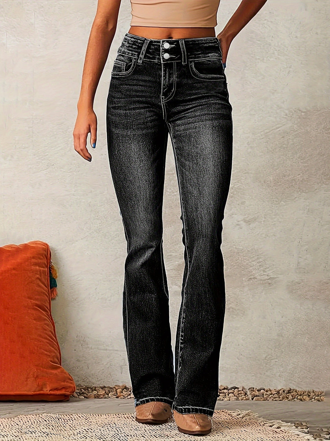 Cecilia | Women's Denim Wide Leg Casual Relaxed Jeans