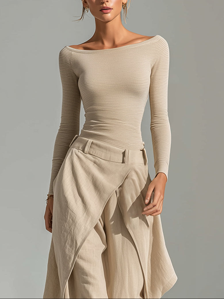 Godgifu | Women Layered Wrap Palazzo Pants