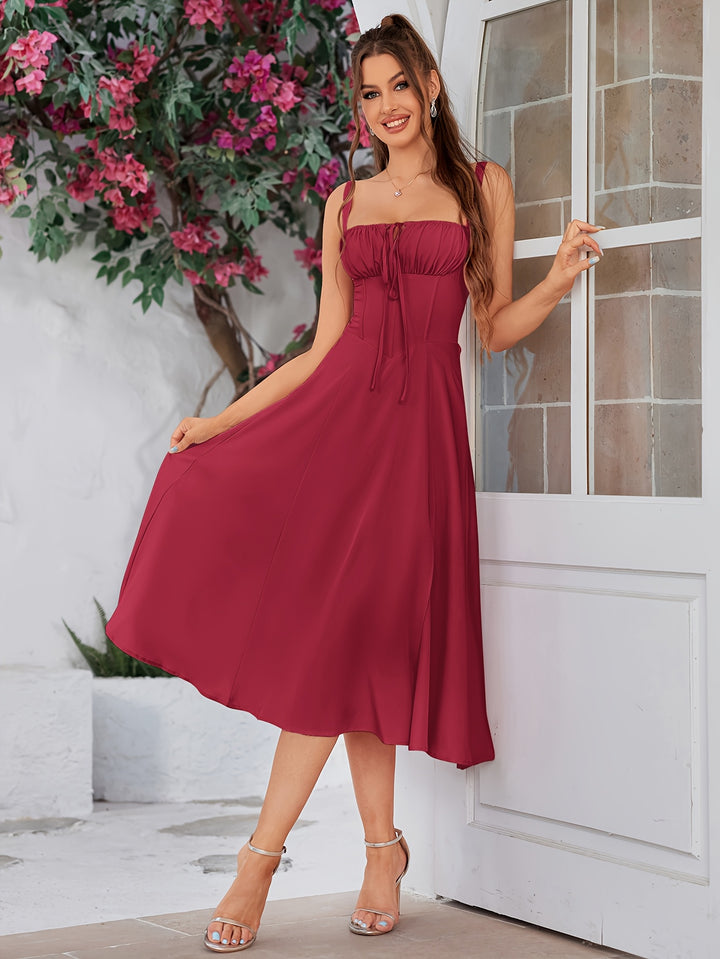 Elegant Blue Plus Size Homecoming Dress for Women with Sweetheart Neckline Sleeveless Corset Bodice Side Slit Fitted Style