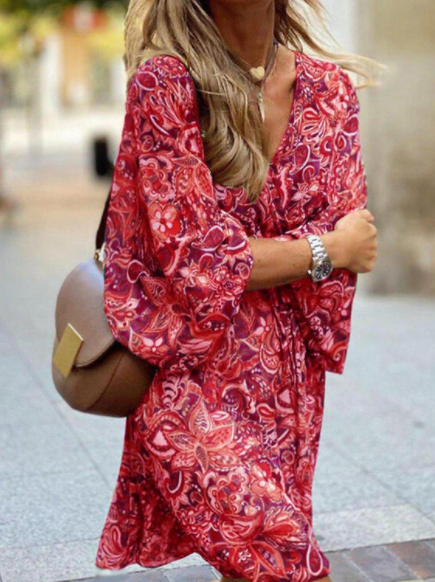 Evadne | Women Boho Balloon Sleeve Dress
