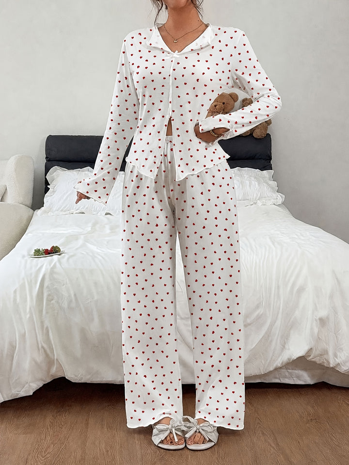 Jimena | Women's Cotton Button Front Casual Pajama Set