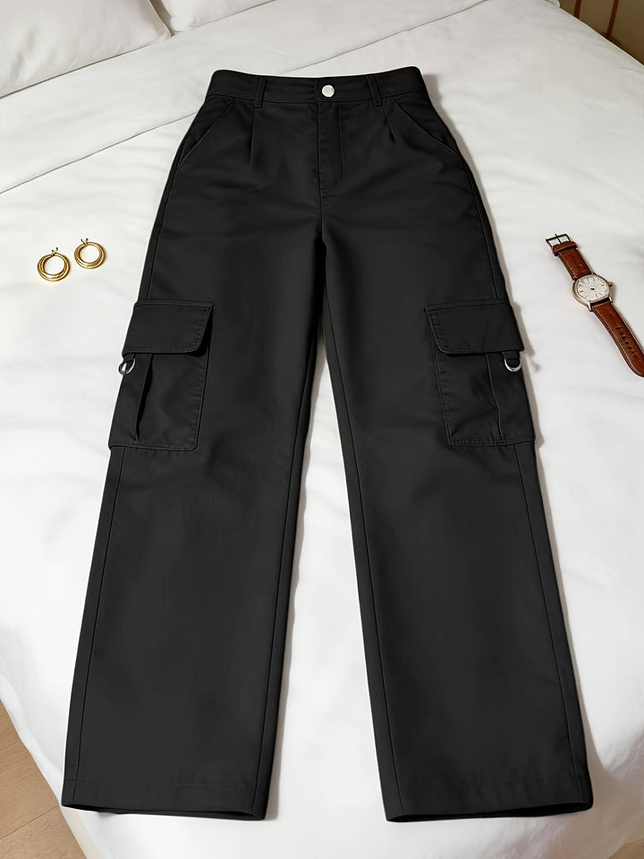 Stylish Wide Leg Cargo Pants for Women with Plus Size Casual Style