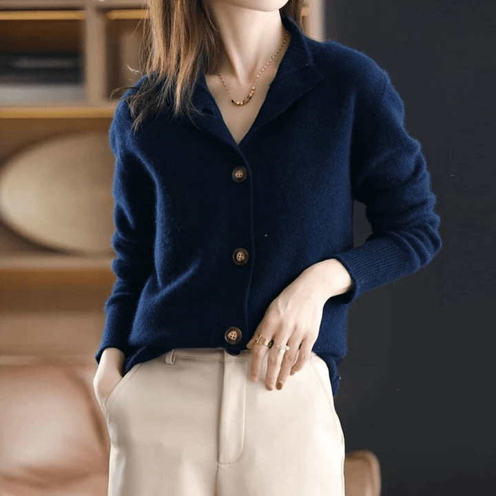 Hermia | Women Plush Button Front Cardigan