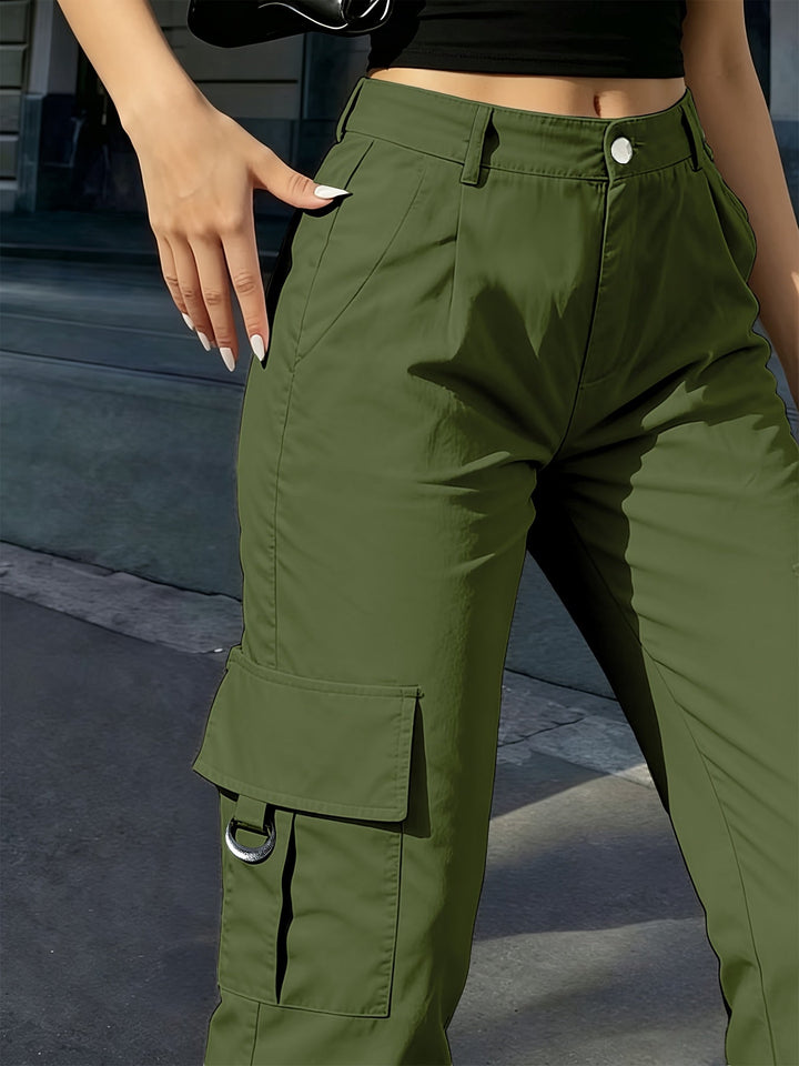 Stylish Wide Leg Cargo Pants for Women with Plus Size Casual Style