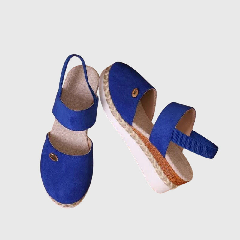 Magnolia | Women's Beaded Stretchy Vacation Cushioned Ankle Strap Sandals