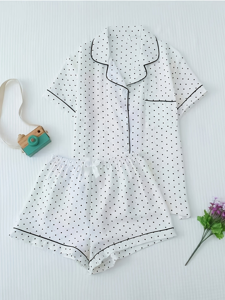 Marlee | Women's Polka Dot Casual Pajama Set
