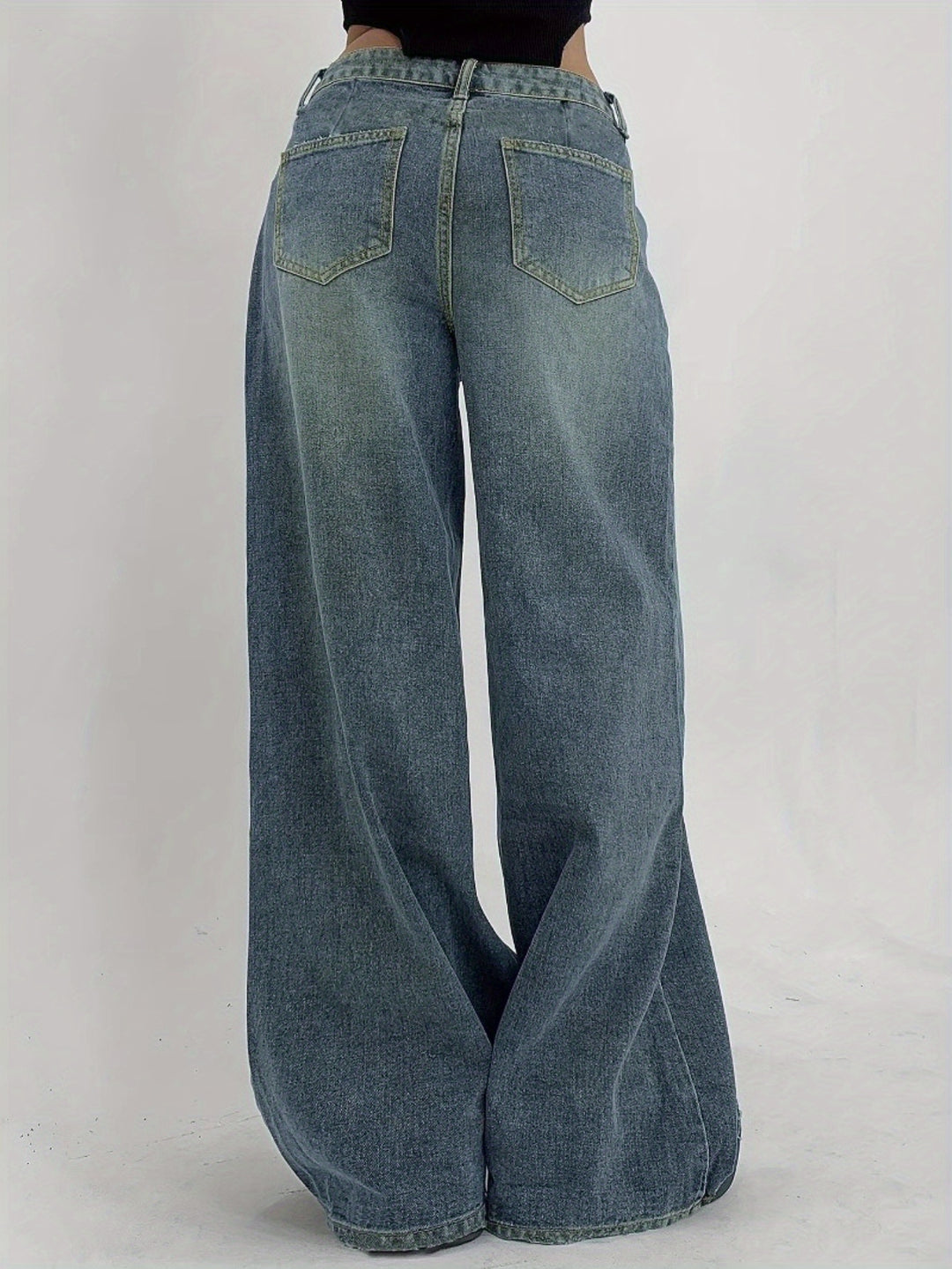 Stylish Denim Baggy Jeans for Women with Ultra Relaxed Plus Size Flowy Oversized Casual Style
