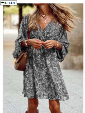 Evadne | Women Boho Balloon Sleeve Dress
