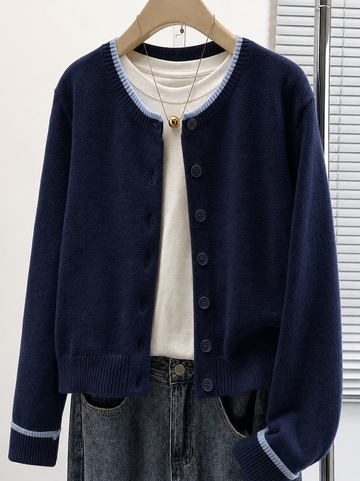 Cozy Fall Sweater Cardigan for Women with Cardigan Button