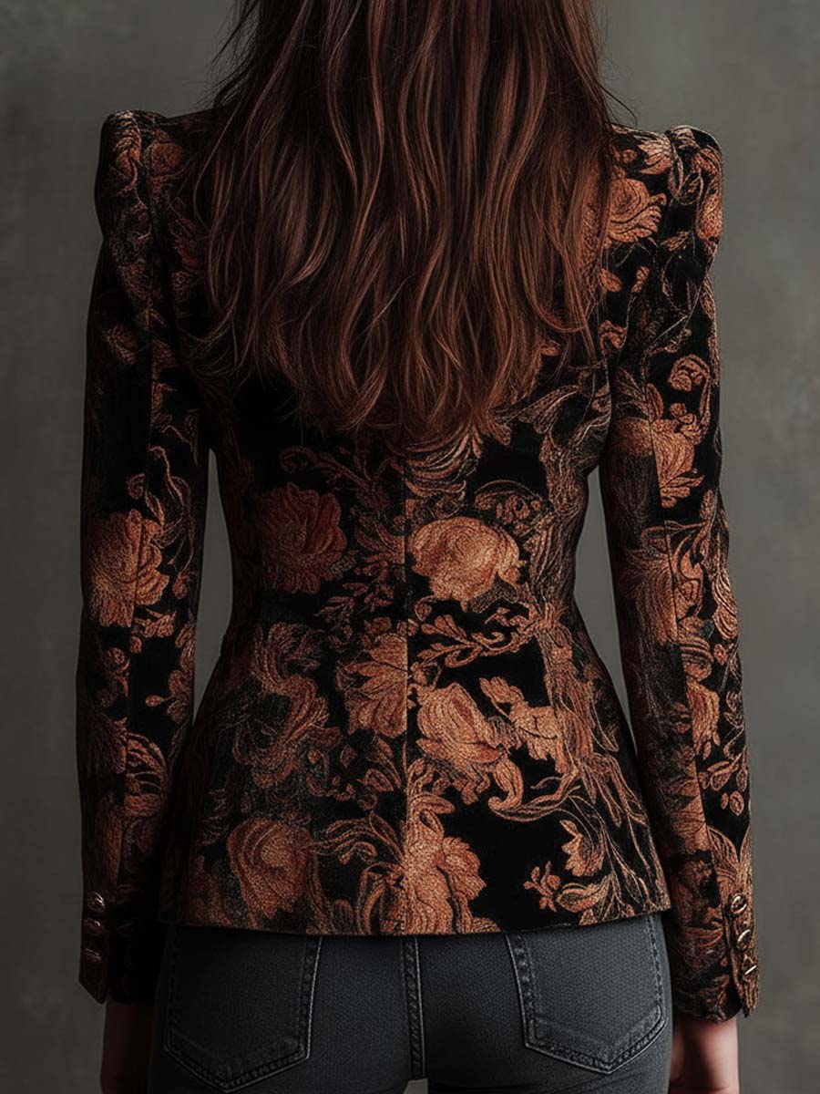 Blandina | Women Floral Print Tailored Jacket