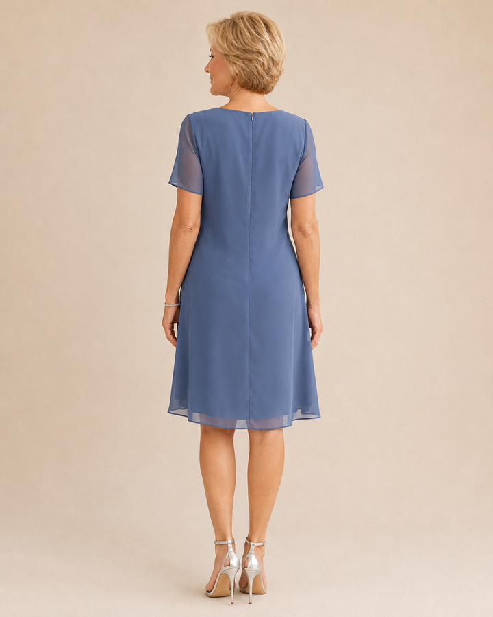 Unity | Women's Tiered Chiffon Cocktail Dress