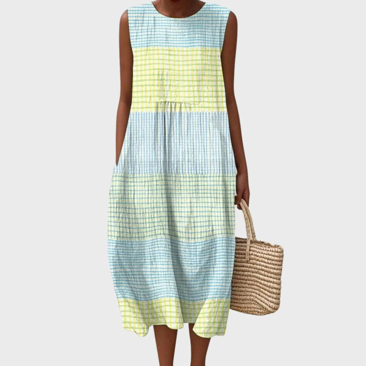 Elegant Cotton Dress for Women with Breathable Plus Size Flowy Casual Style