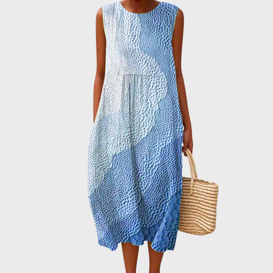 Elegant Cotton Dress for Women with Breathable Plus Size Flowy Casual Style