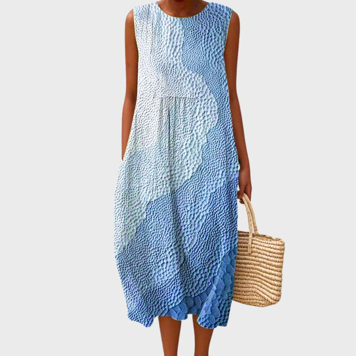 Elegant Cotton Dress for Women with Breathable Plus Size Flowy Casual Style