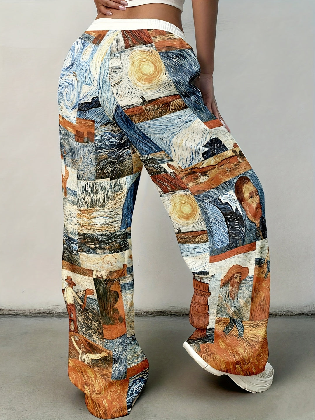 Stylish Camo Knit Pants for Women with Plus Size Style