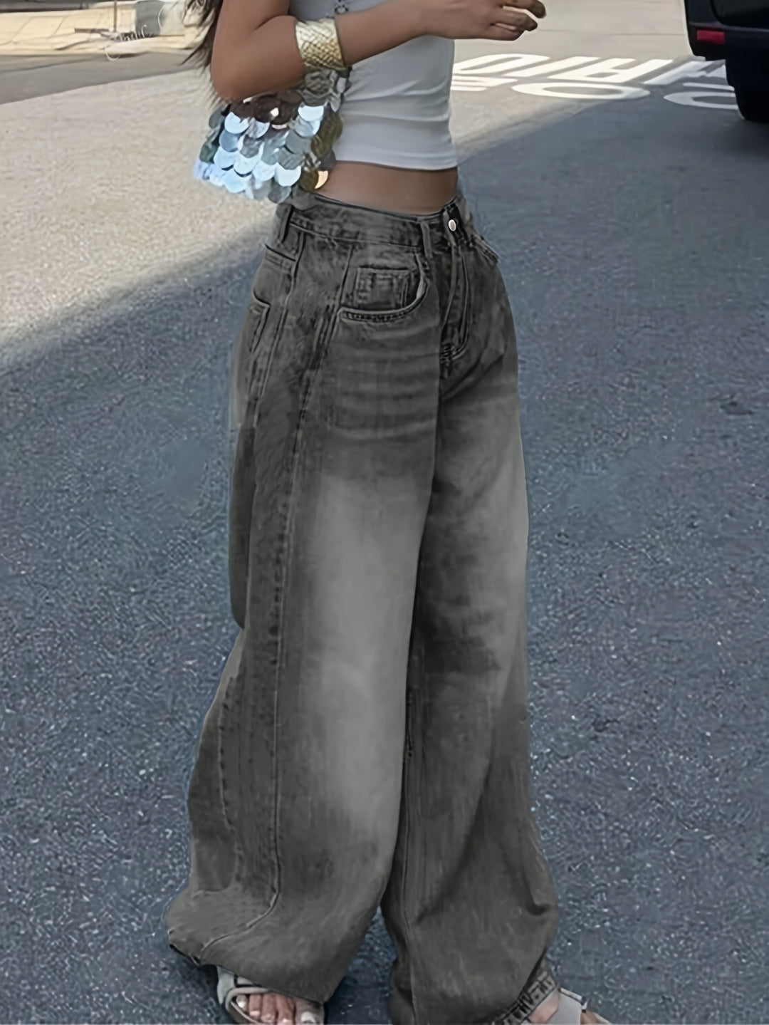 Devyn | Women's Denim Wide Leg Stretchy Casual Relaxed Jeans