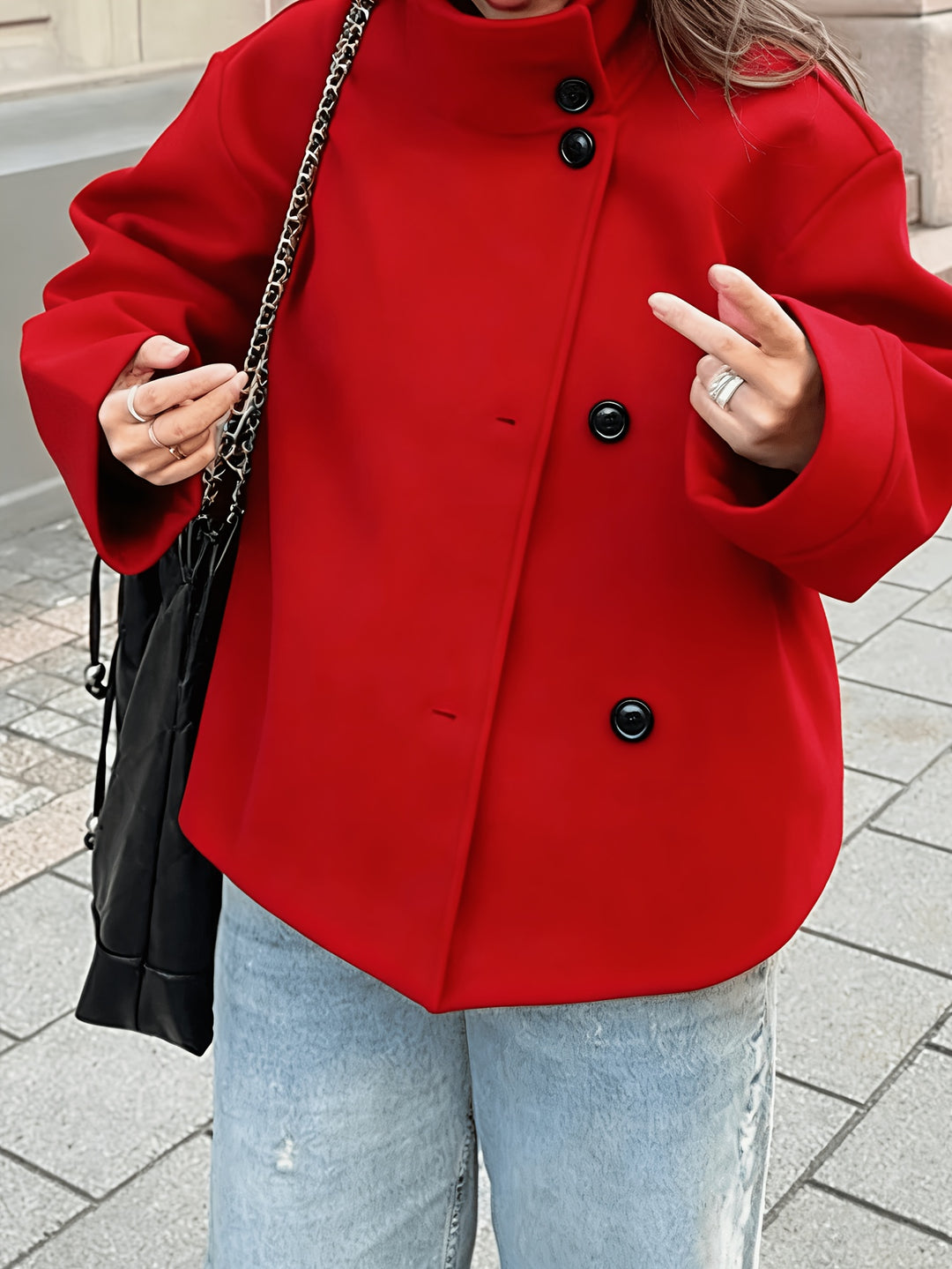 Willow | Women's Long Sleeve Button Front Casual Coat