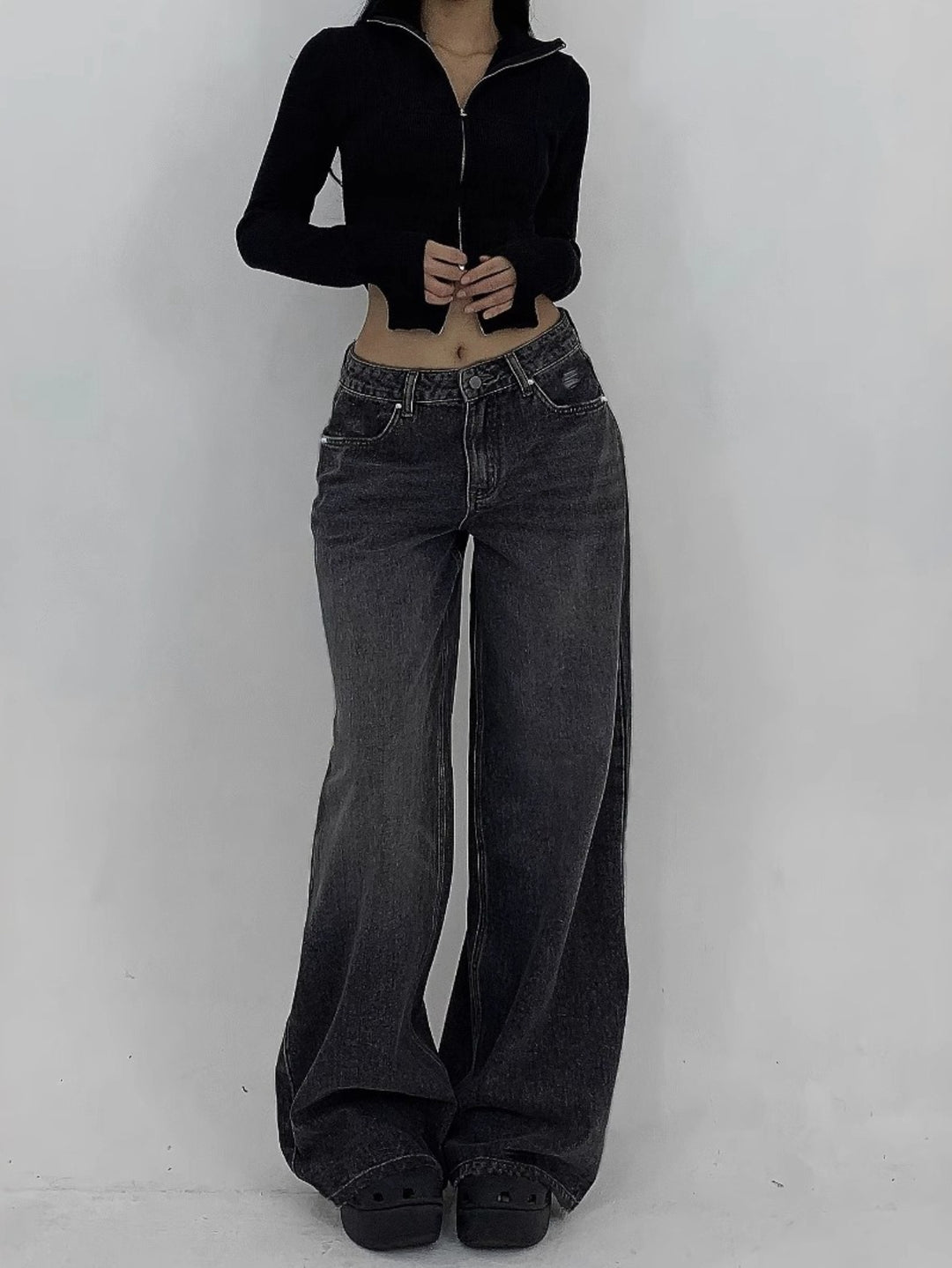Stylish Denim Baggy Jeans for Women with Ultra Relaxed Plus Size Flowy Oversized Casual Style