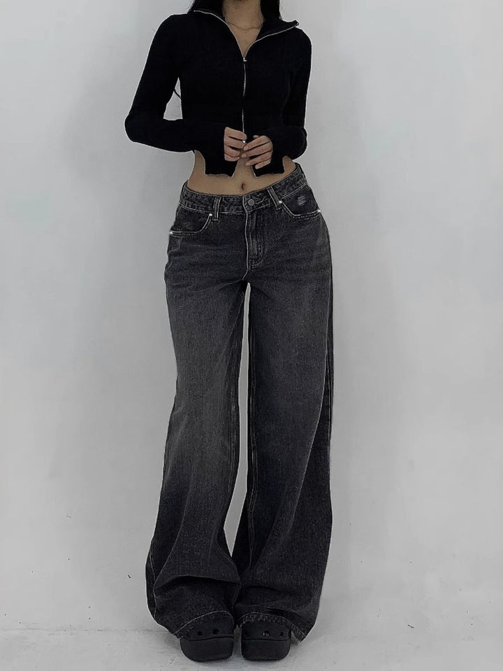 Stylish Denim Baggy Jeans for Women with Ultra Relaxed Plus Size Flowy Oversized Casual Style