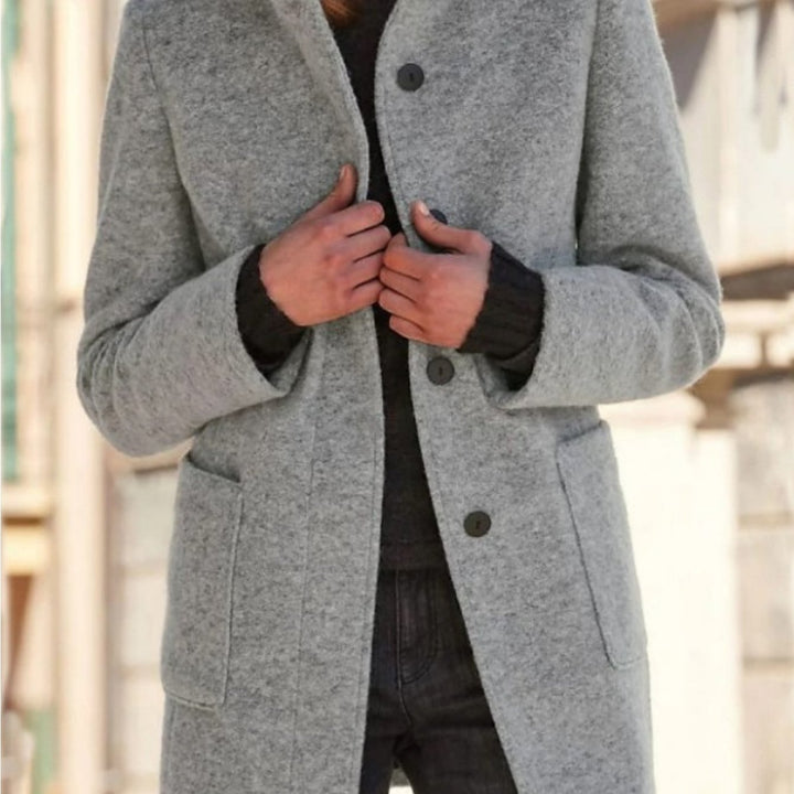 Dixie | Women's Collared Pockets Office Coat