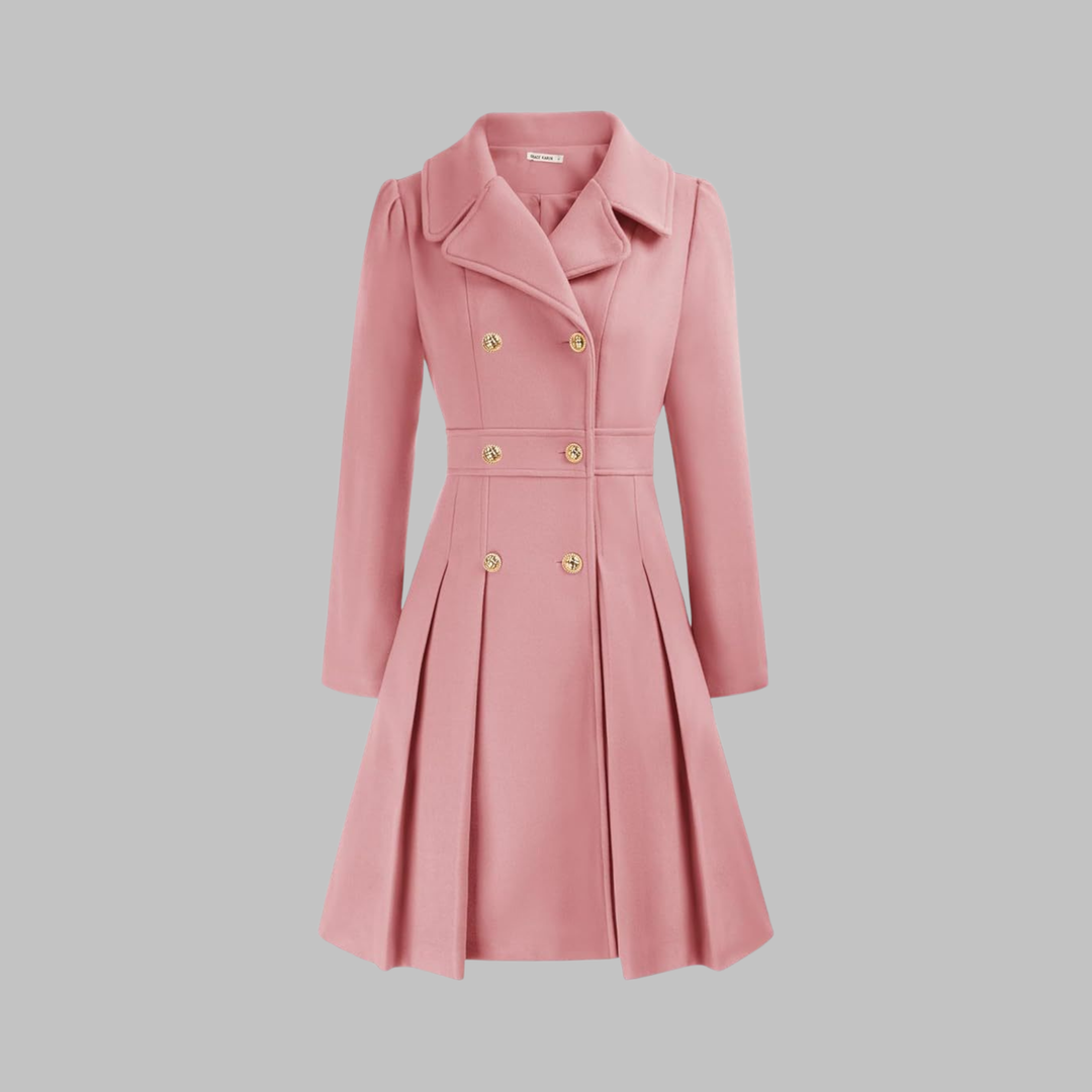 Dami | Women's Fit and Flare Double-Breasted Coat