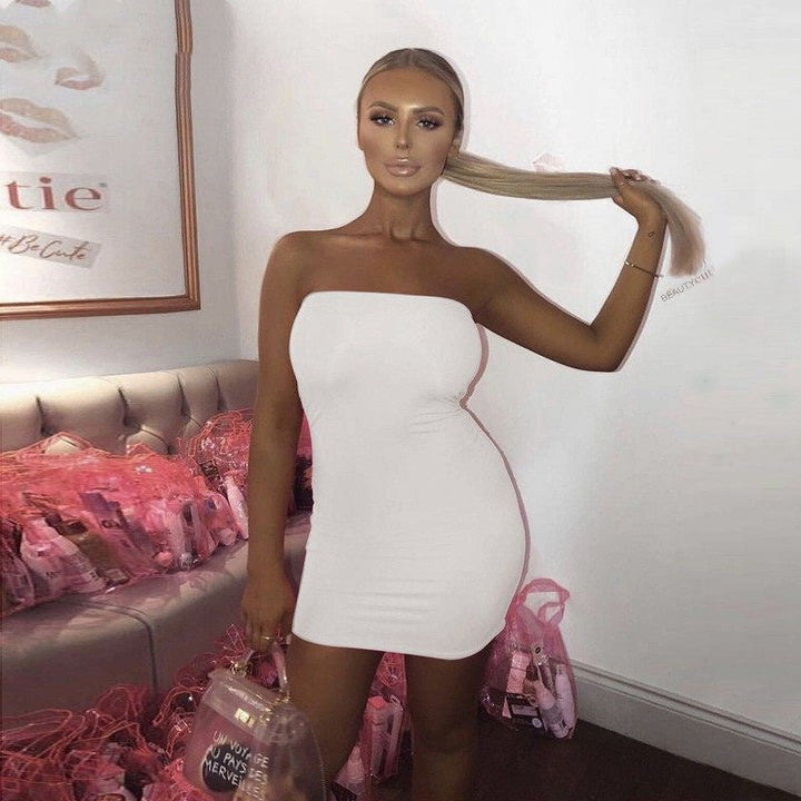 Ceinwen | Women Strapless Bodycon Cocktail Dress