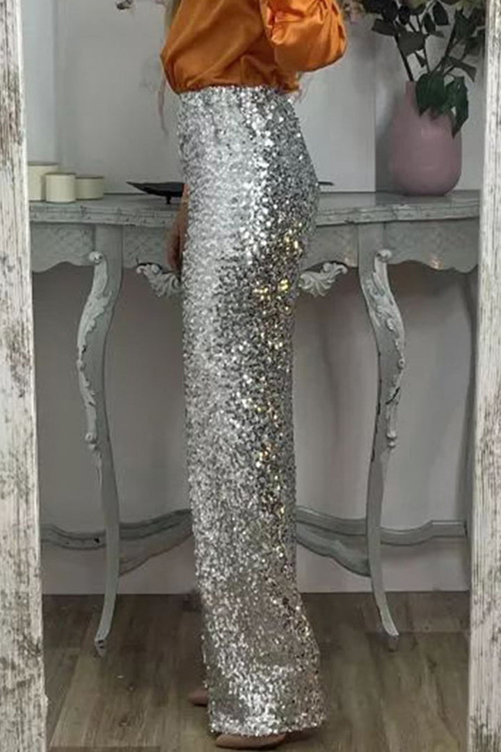 Colette | Women Sequin Straight Leg Pants