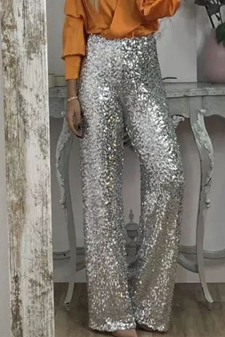 Colette | Women Sequin Straight Leg Pants
