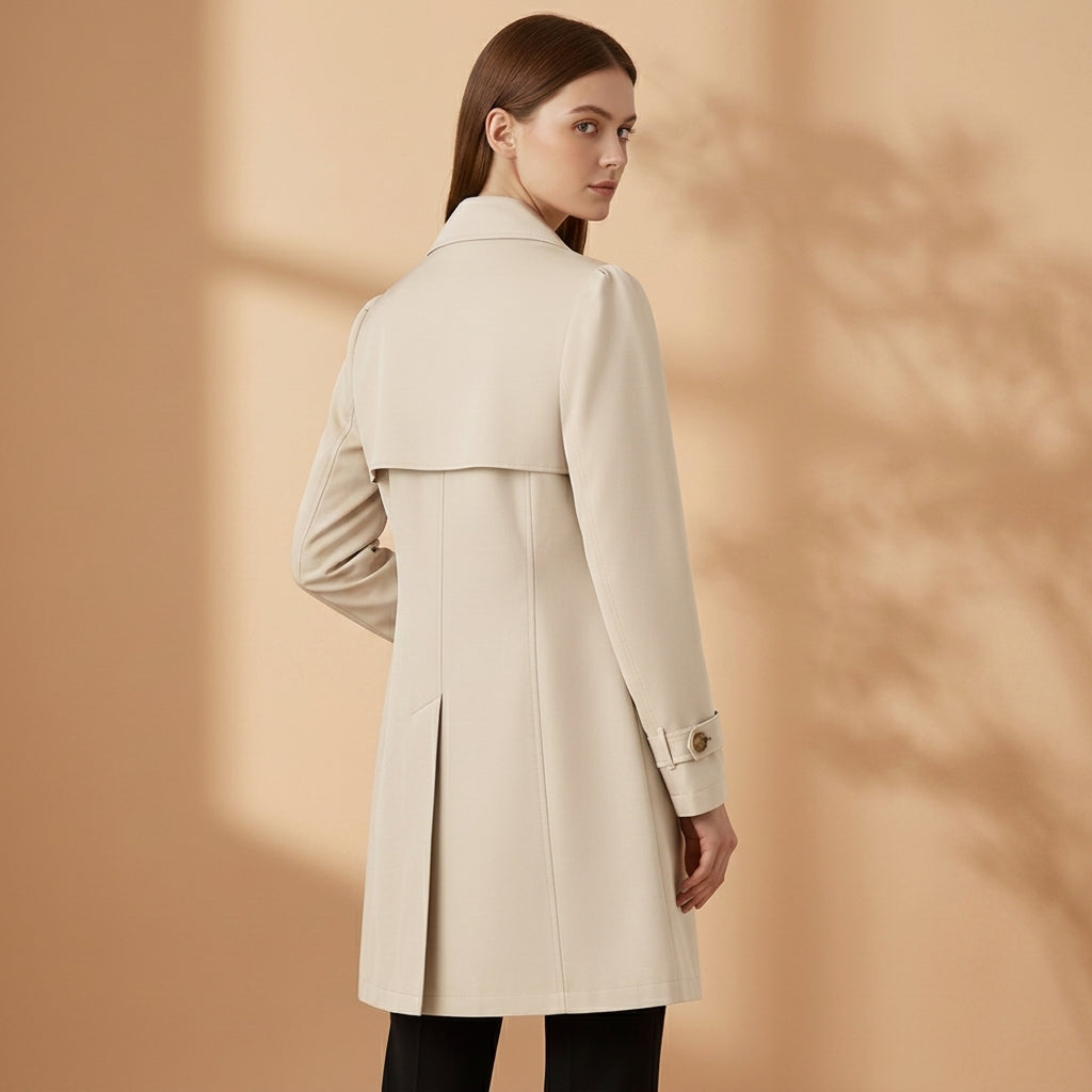 Undeg | Women Notch Lapel Trench Coat