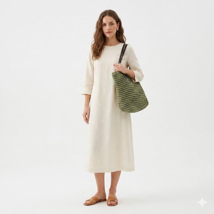 Walburga | Women Woven Straw Tote Bag