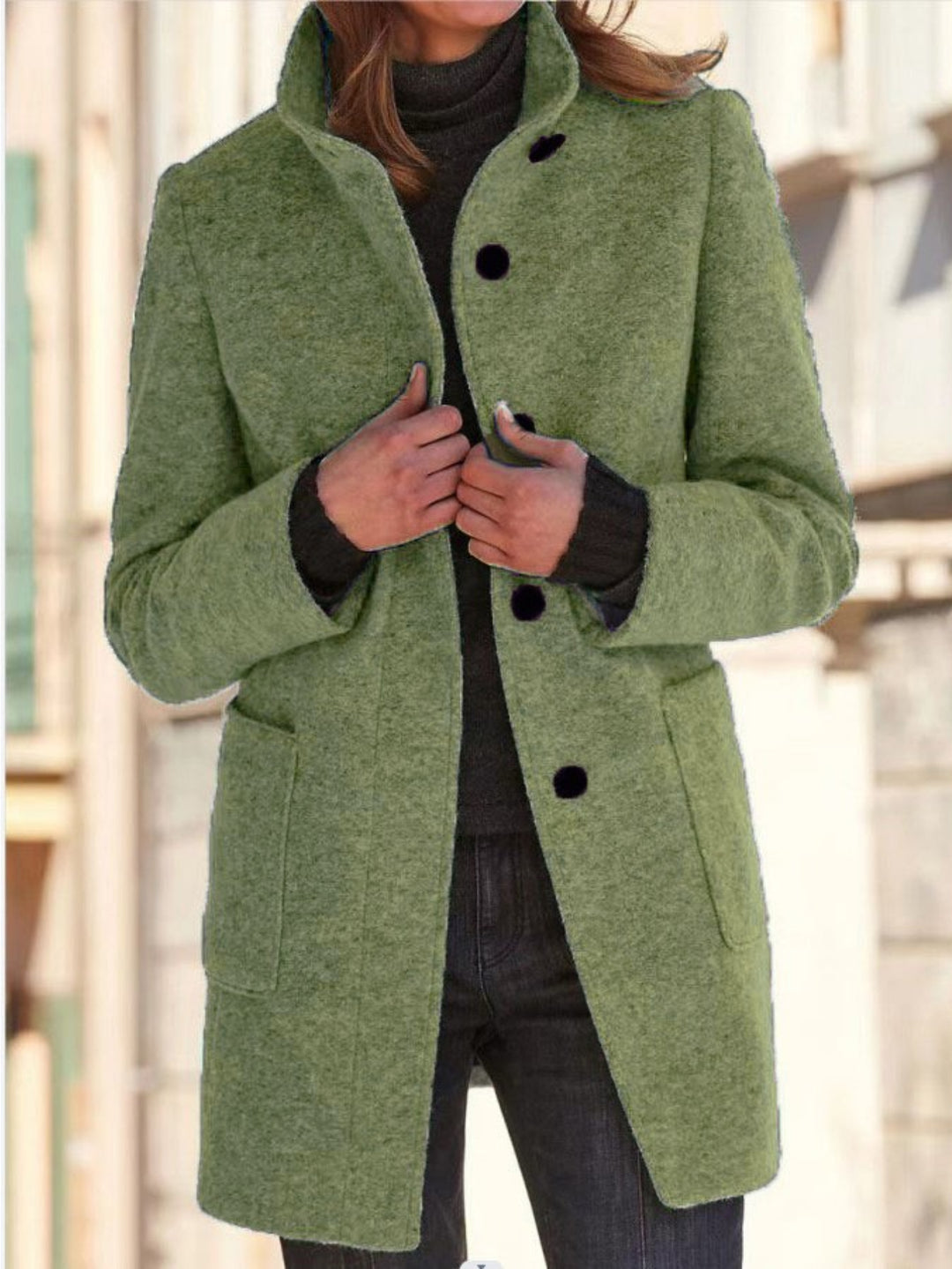 Dixie | Women's Collared Pockets Office Coat