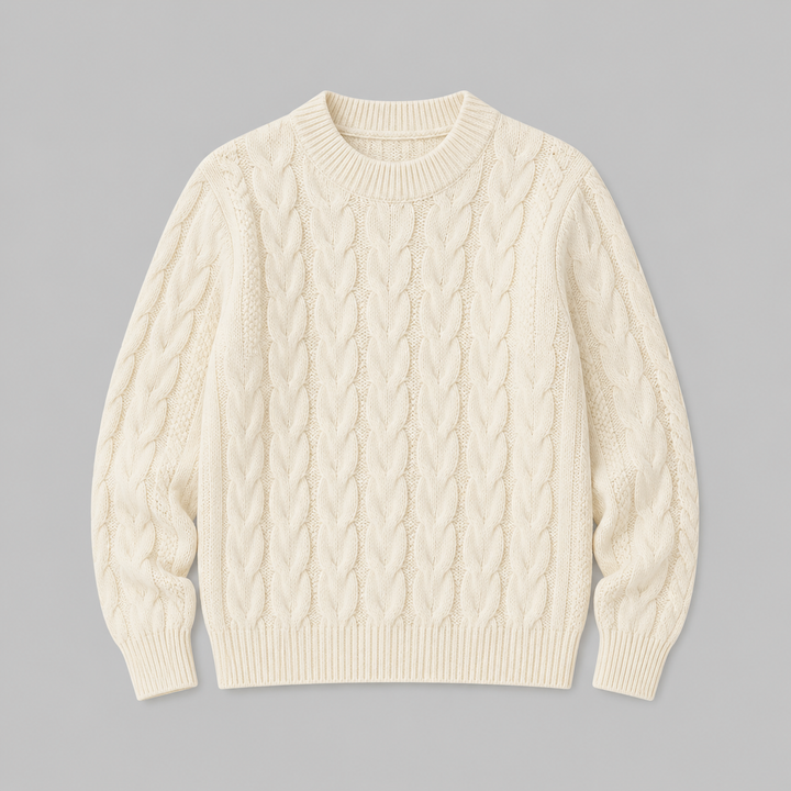 Bartholda | Women Textured Crew Sweater