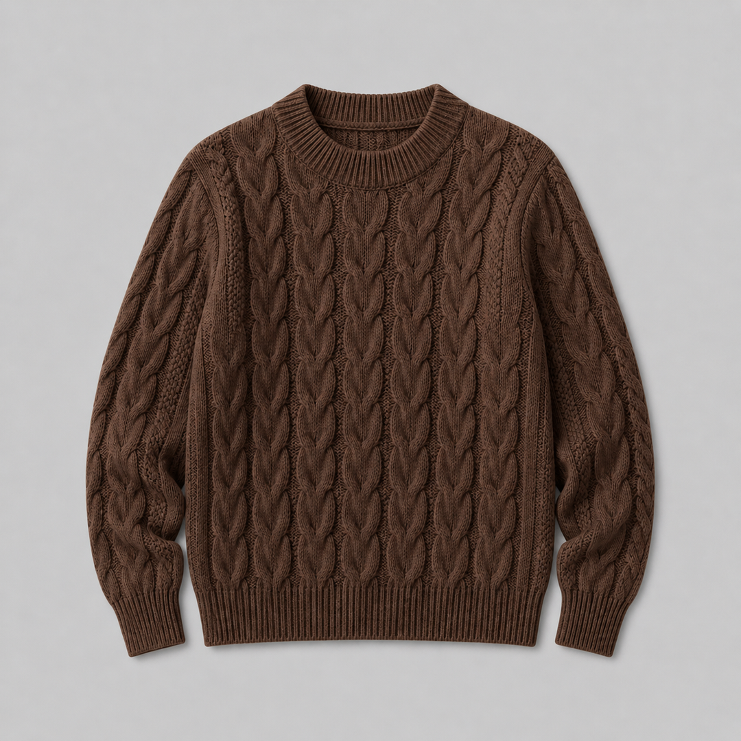 Bartholda | Women Textured Crew Sweater