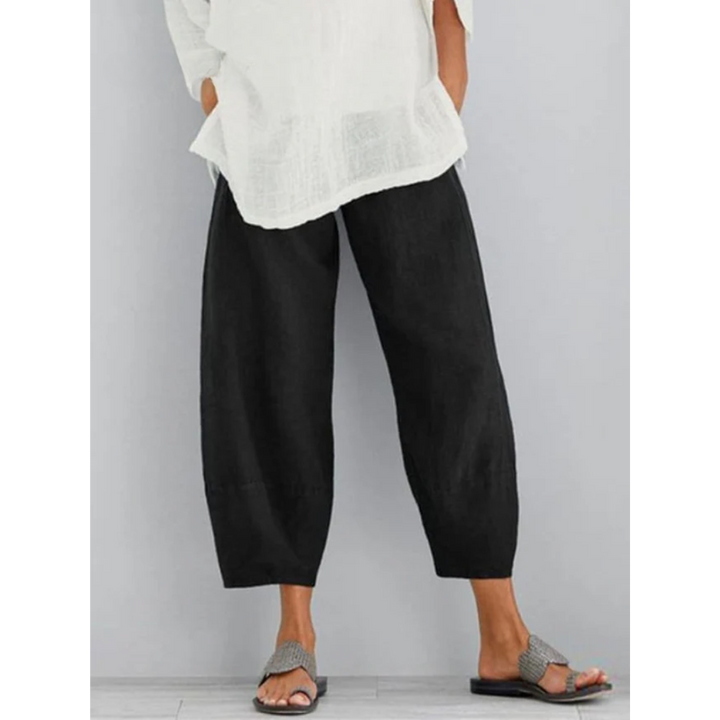 Stylish Linen Pants for Women with Plus Size Flowy Work Style