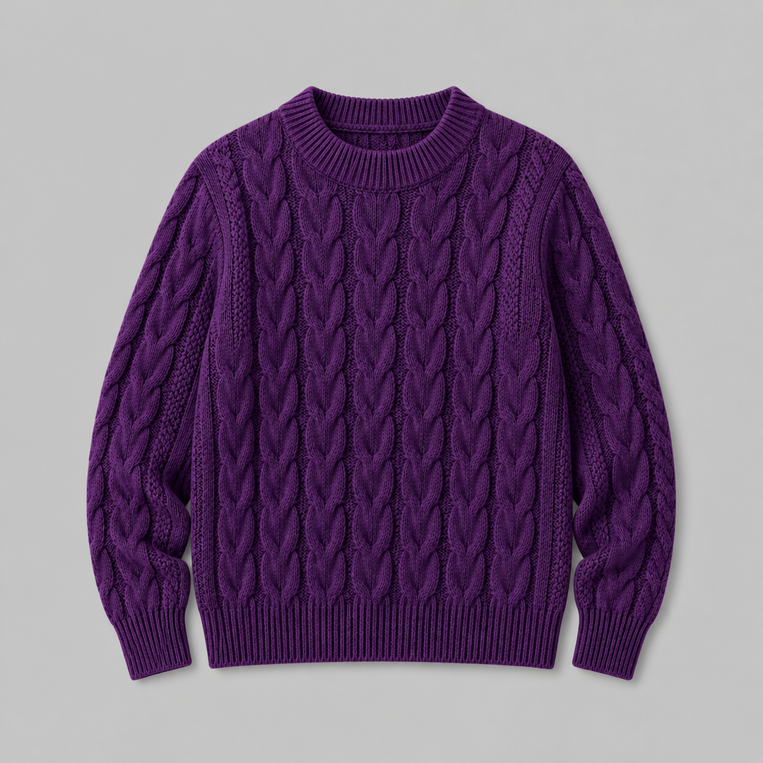 Bartholda | Women Textured Crew Sweater