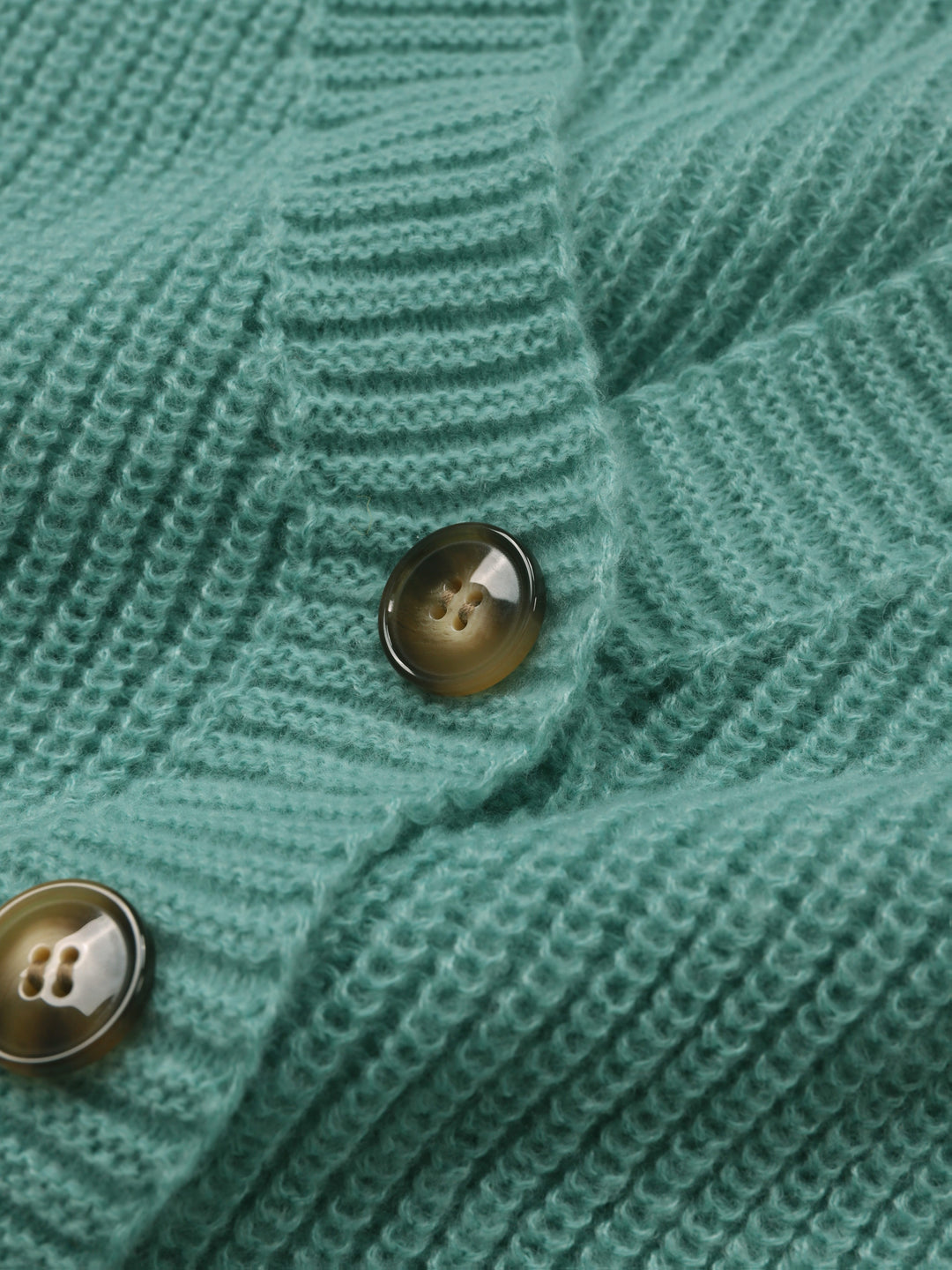 Cozy Army Green Fall Sweater Cardigan for Women with Cardigan V-neck Button