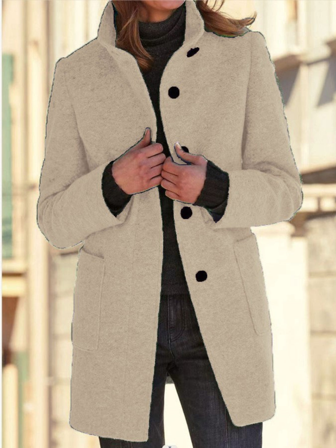 Dixie | Women's Collared Pockets Office Coat