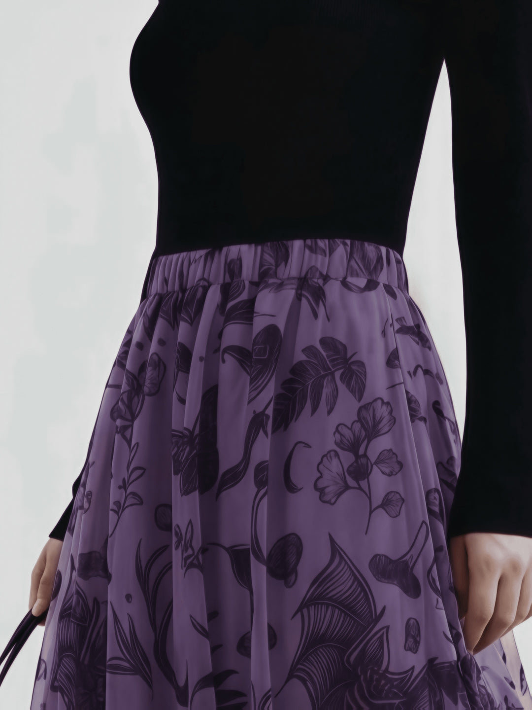 Saffron | Women's Plus Size Halloween Mesh Skull Print Dress