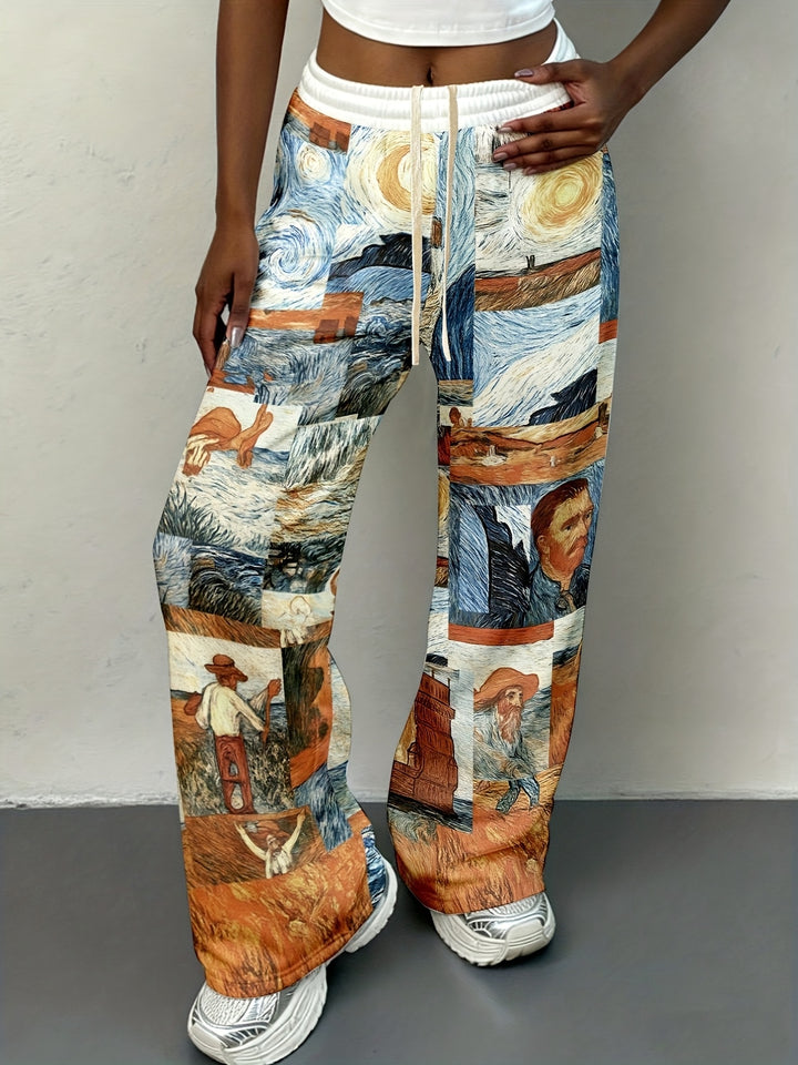 Stylish Camo Knit Pants for Women with Plus Size Style