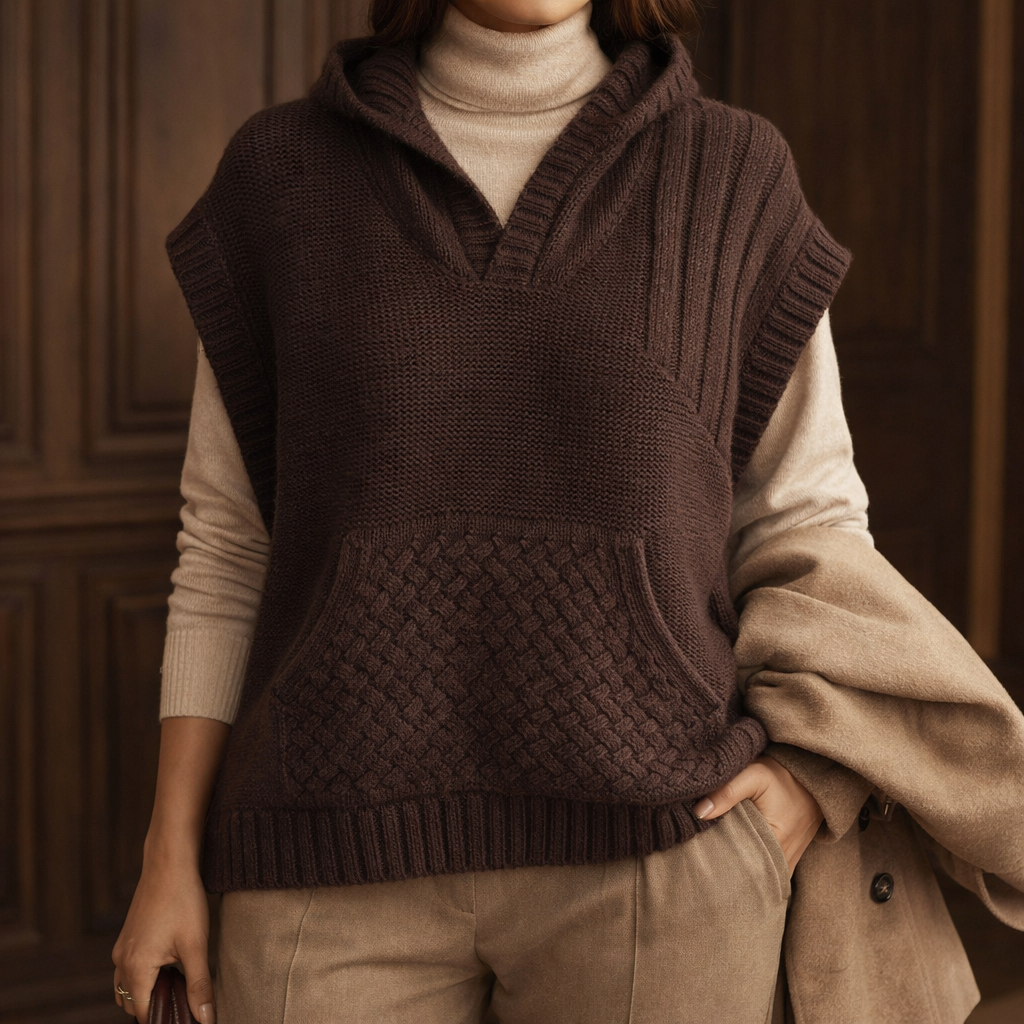Asenath | Women Pocket Sweater Vest