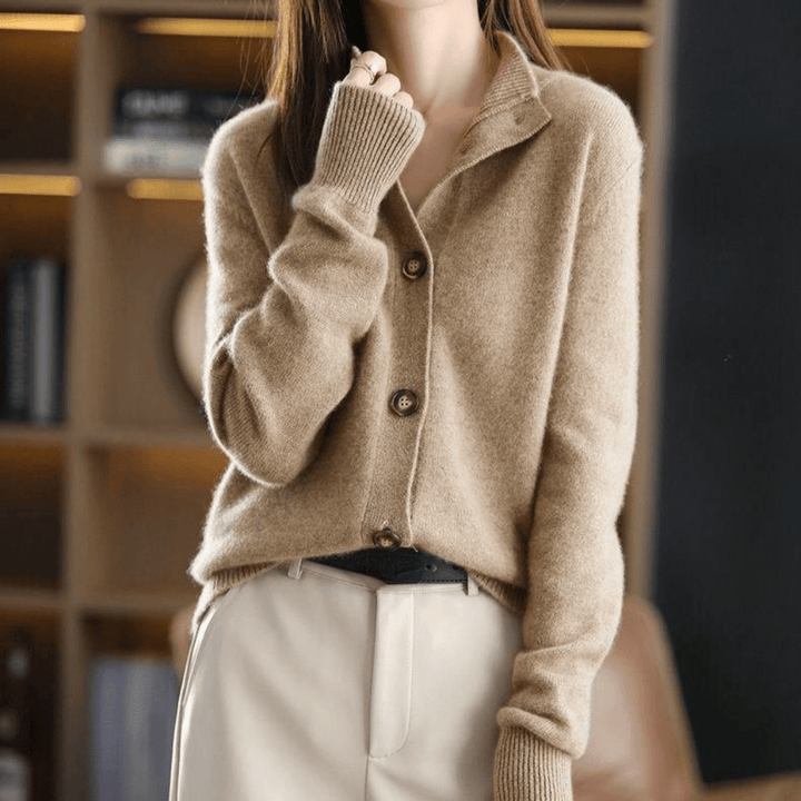 Hermia | Women Plush Button Front Cardigan