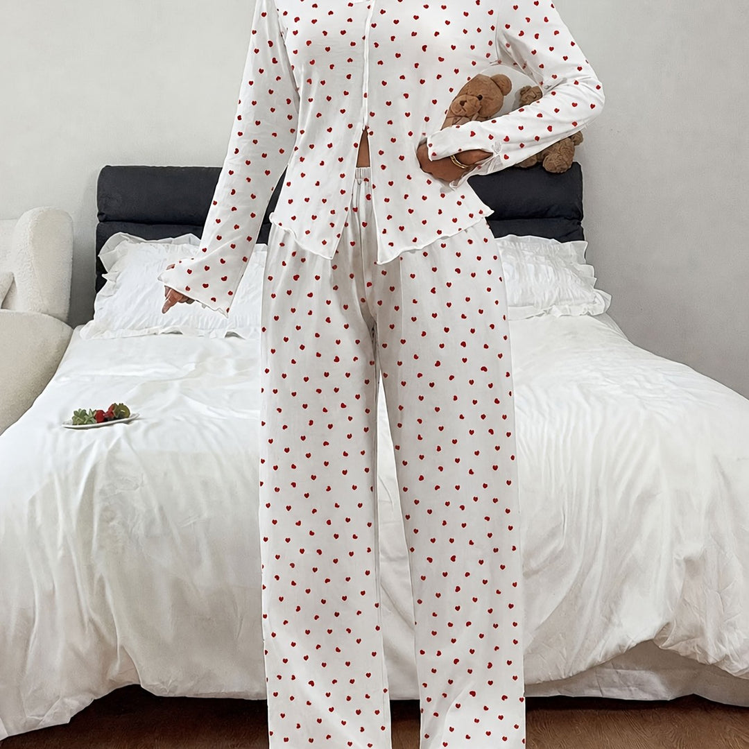 Jimena | Women's Cotton Button Front Casual Pajama Set