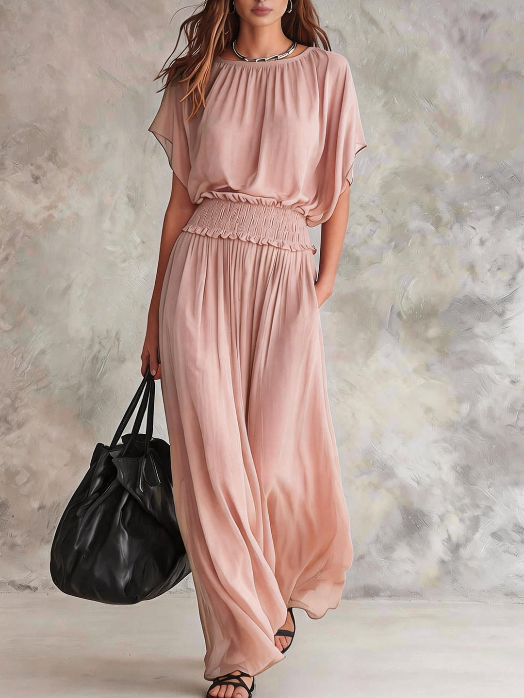 Eirlys | Women Smocked Wide Leg Jumpsuit