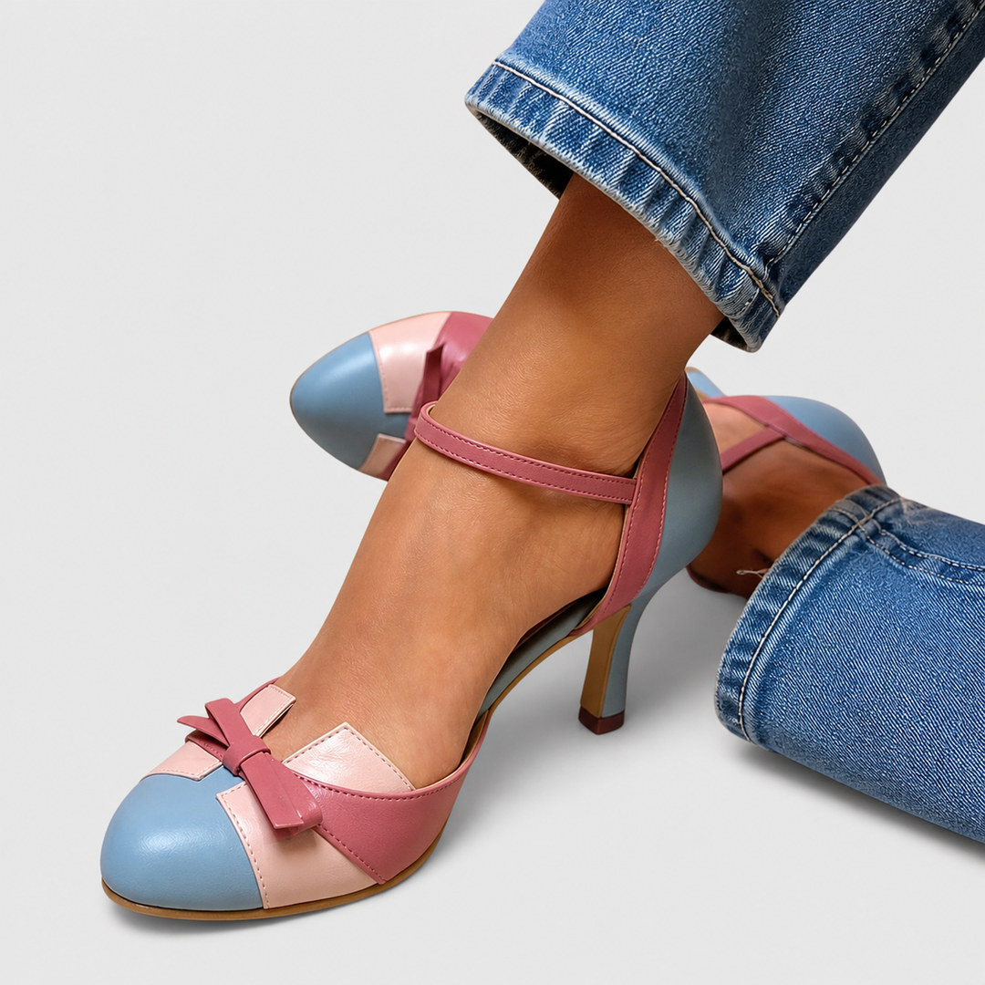 Johanna | Women Ankle Strap Kitten Heels