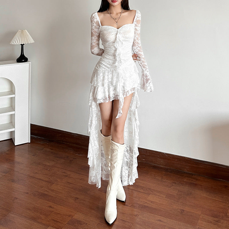Cornelia | Women Lace High Low Cocktail Dress