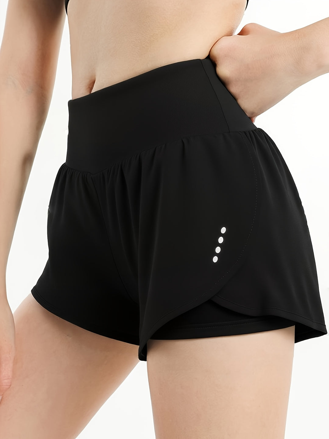 Julianna | Women's High Waisted Office Breathable Shorts