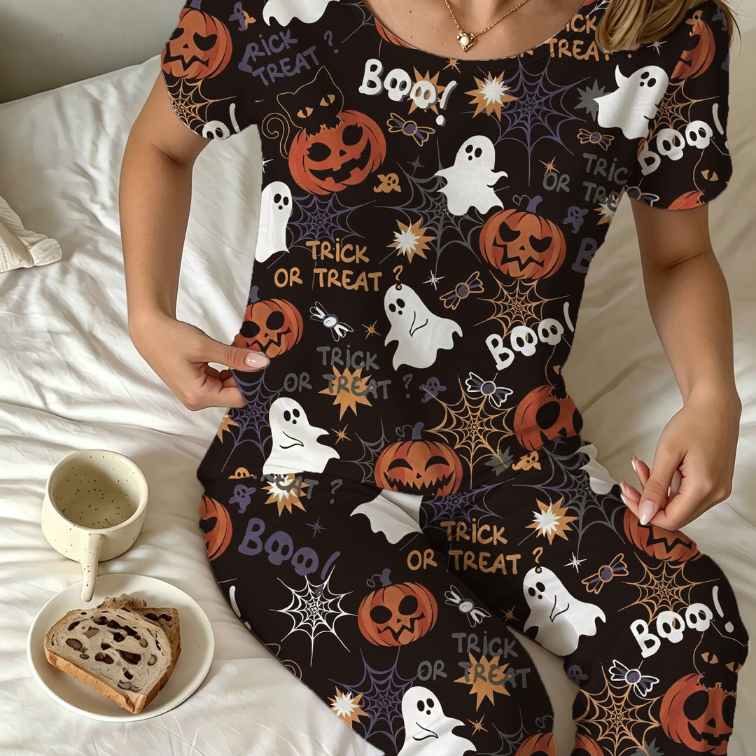 Wynn | Women's Halloween Cotton Pajama Set