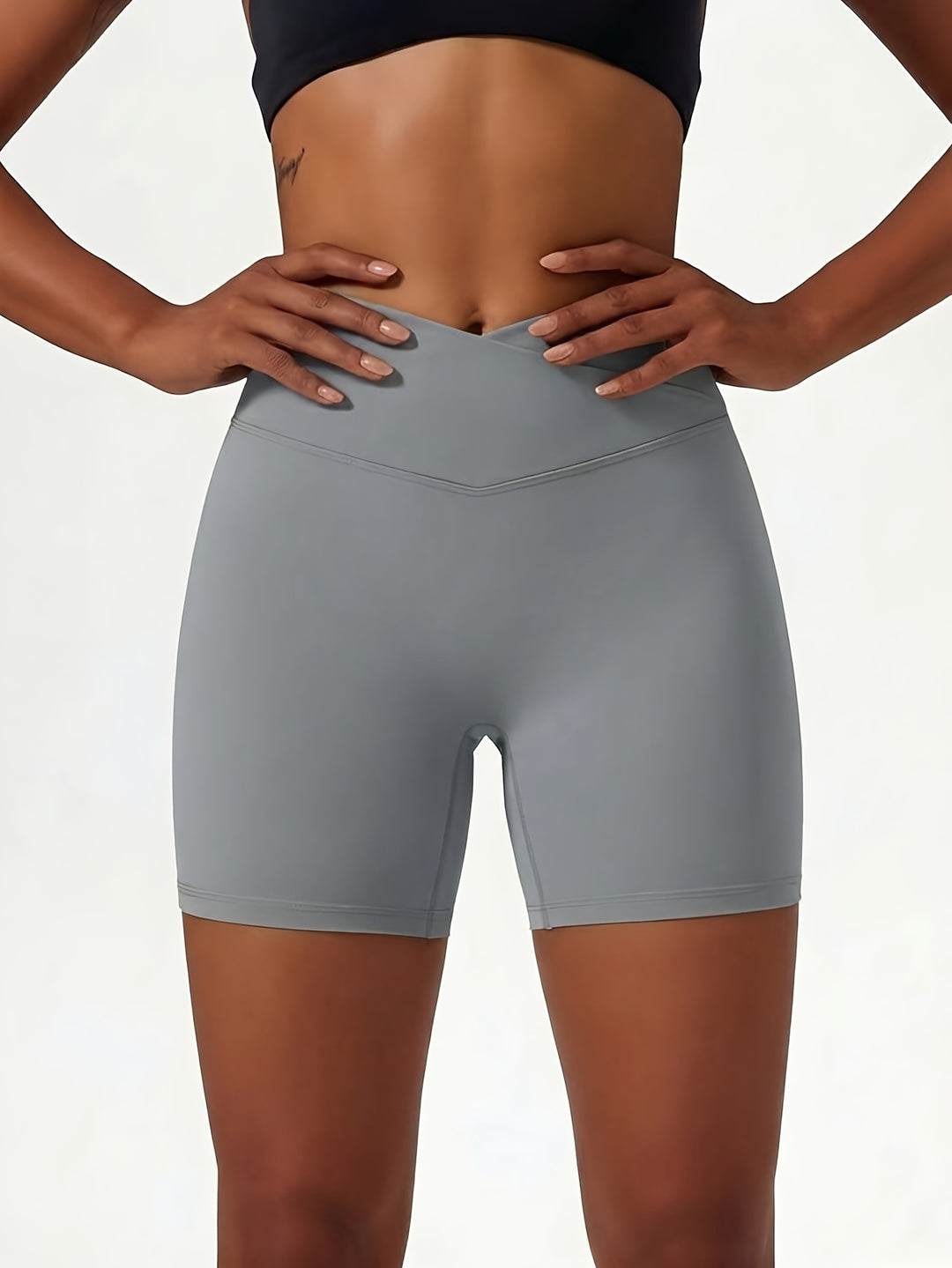 Margot | Women's Knit High Waisted Office Shorts