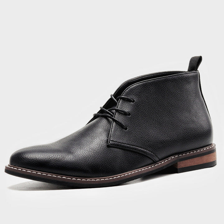 Archie | Men Leather Look Ankle Boots