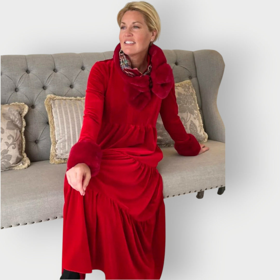 Aneira | Women Velvet Holiday Dress